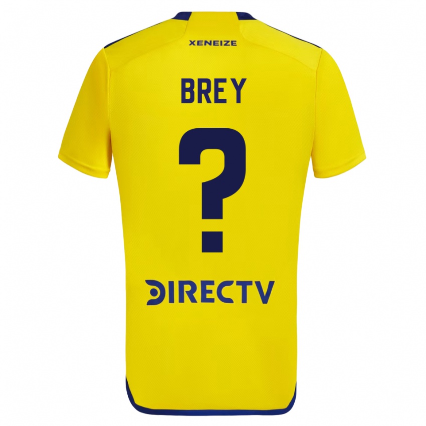 Niño Camiseta Leandro Brey #0 Amarillo 2ª Equipación 2023/24 La Camisa