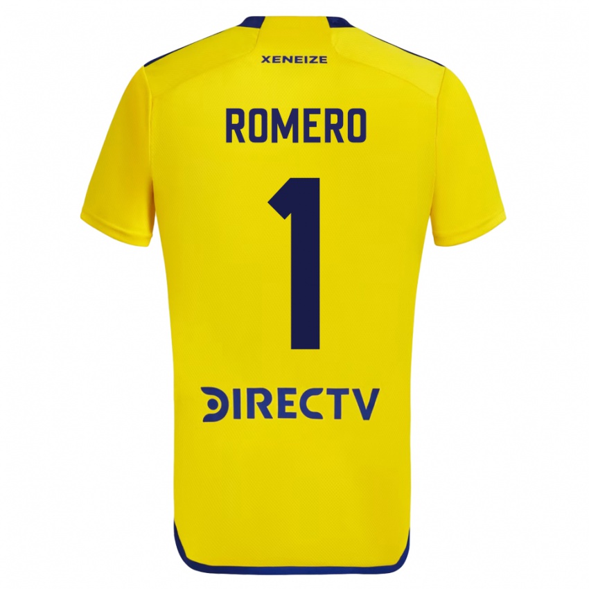 Niño Camiseta Sergio Romero #1 Amarillo 2ª Equipación 2023/24 La Camisa