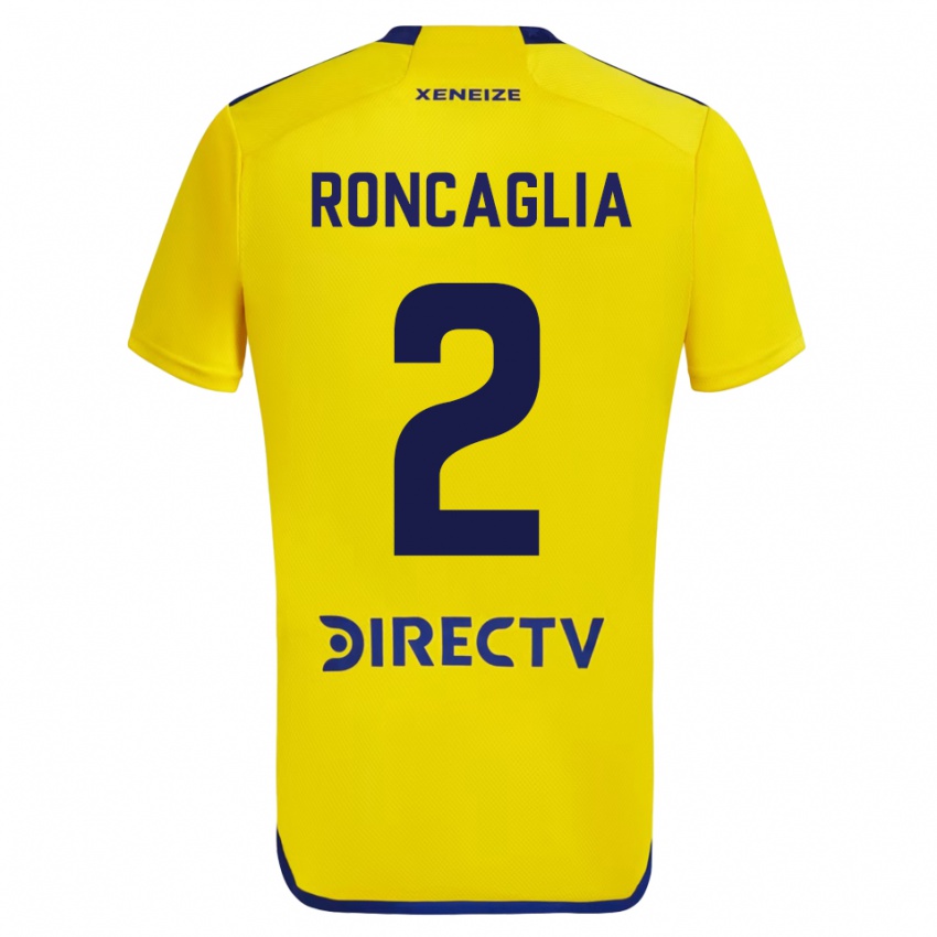 Niño Camiseta Facundo Roncaglia #2 Amarillo 2ª Equipación 2023/24 La Camisa