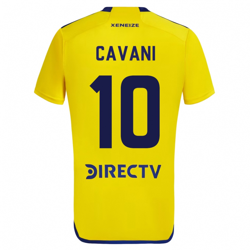 Niño Camiseta Edinson Cavani #10 Amarillo 2ª Equipación 2023/24 La Camisa