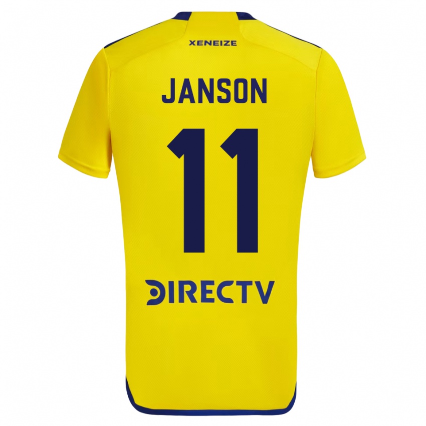 Niño Camiseta Lucas Janson #11 Amarillo 2ª Equipación 2023/24 La Camisa
