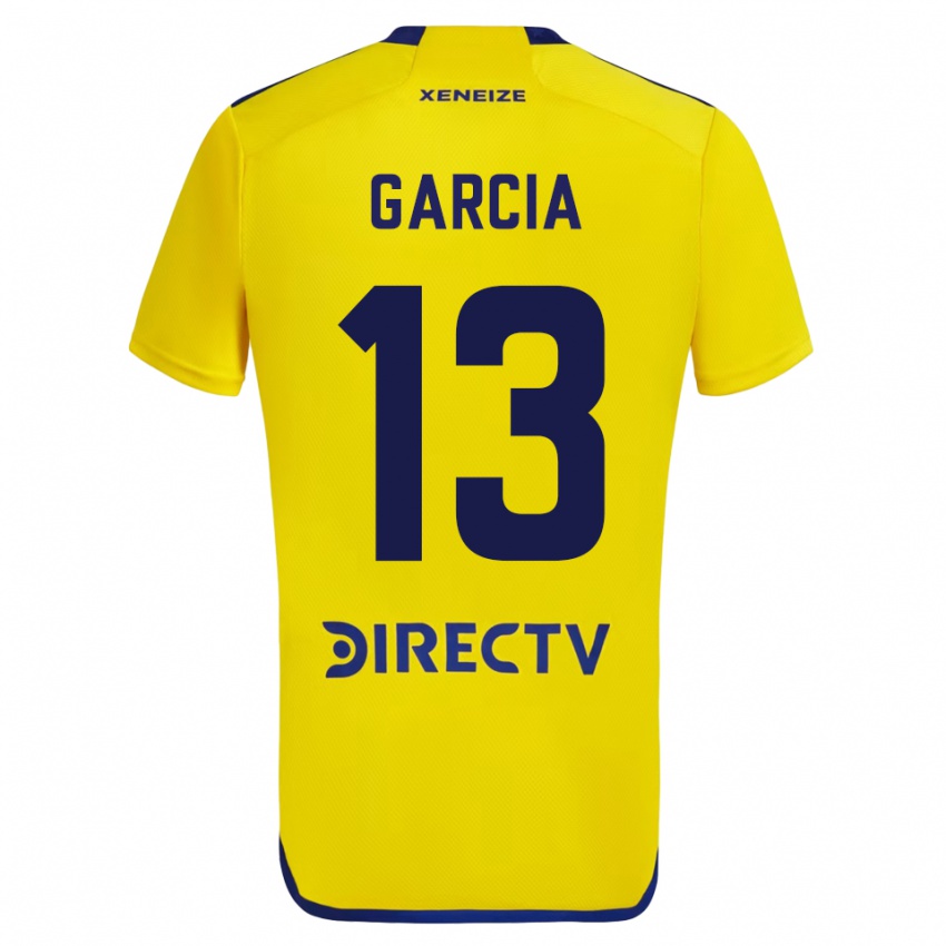 Niño Camiseta Javier Garcia #13 Amarillo 2ª Equipación 2023/24 La Camisa