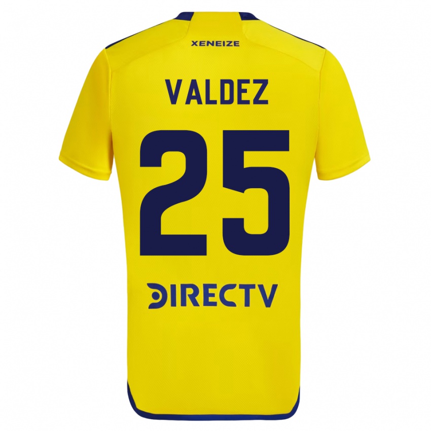 Niño Camiseta Bruno Valdez #25 Amarillo 2ª Equipación 2023/24 La Camisa
