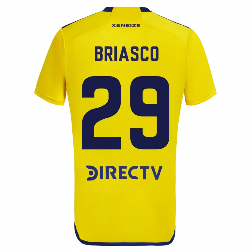 Niño Camiseta Norberto Briasco #29 Amarillo 2ª Equipación 2023/24 La Camisa