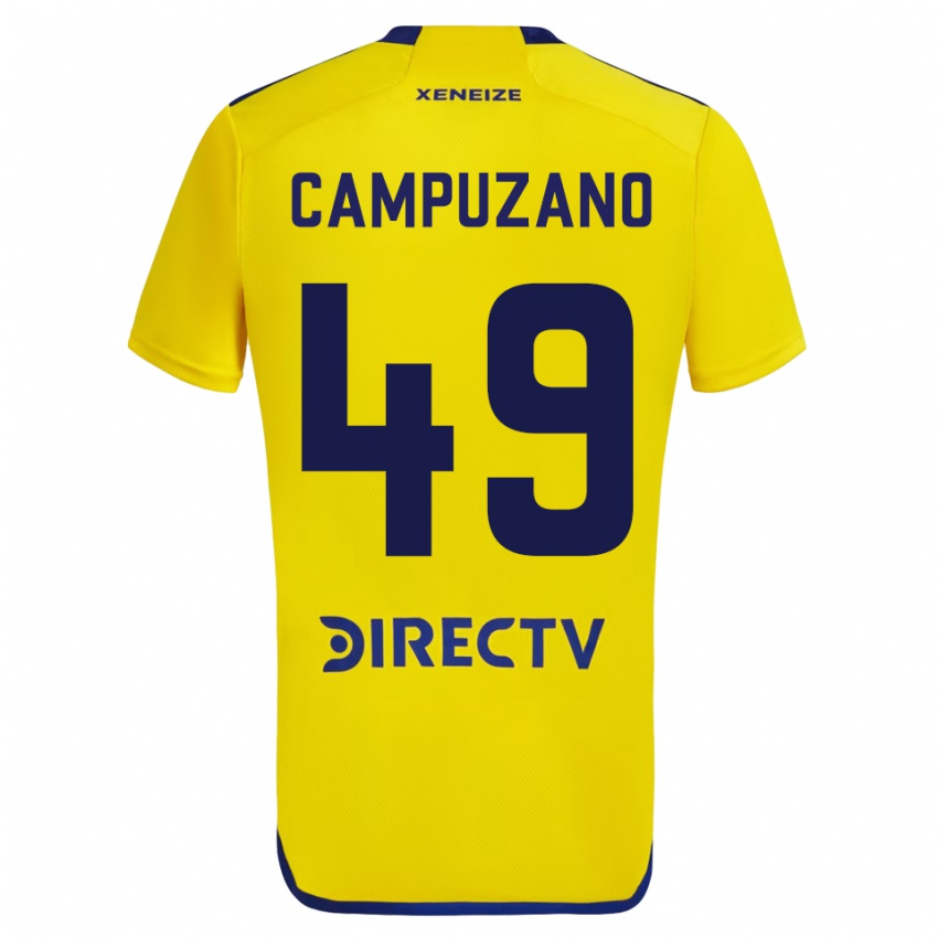 Niño Camiseta Jorman Campuzano #49 Amarillo 2ª Equipación 2023/24 La Camisa