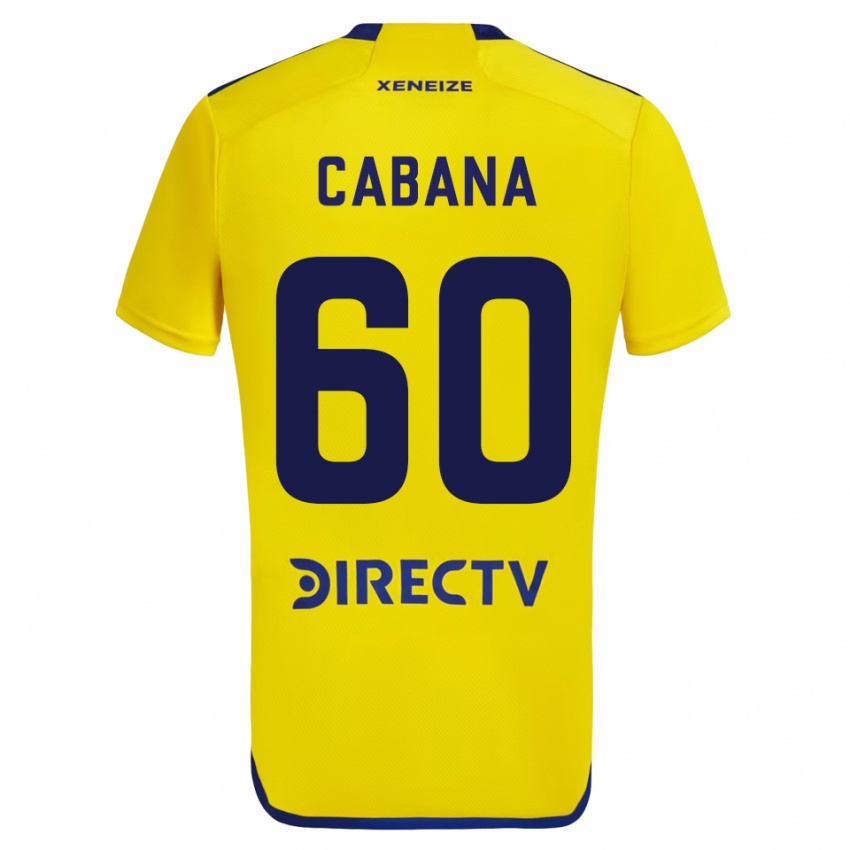 Niño Camiseta Juan Pablo Cabana #60 Amarillo 2ª Equipación 2023/24 La Camisa