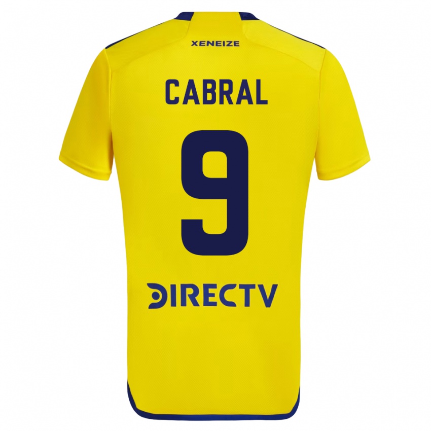Niño Camiseta Bruno Cabral #9 Amarillo 2ª Equipación 2023/24 La Camisa