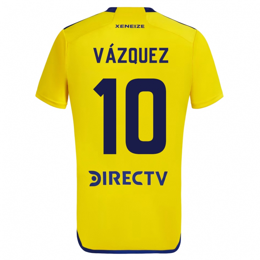 Niño Camiseta Lucas Vázquez #10 Amarillo 2ª Equipación 2023/24 La Camisa