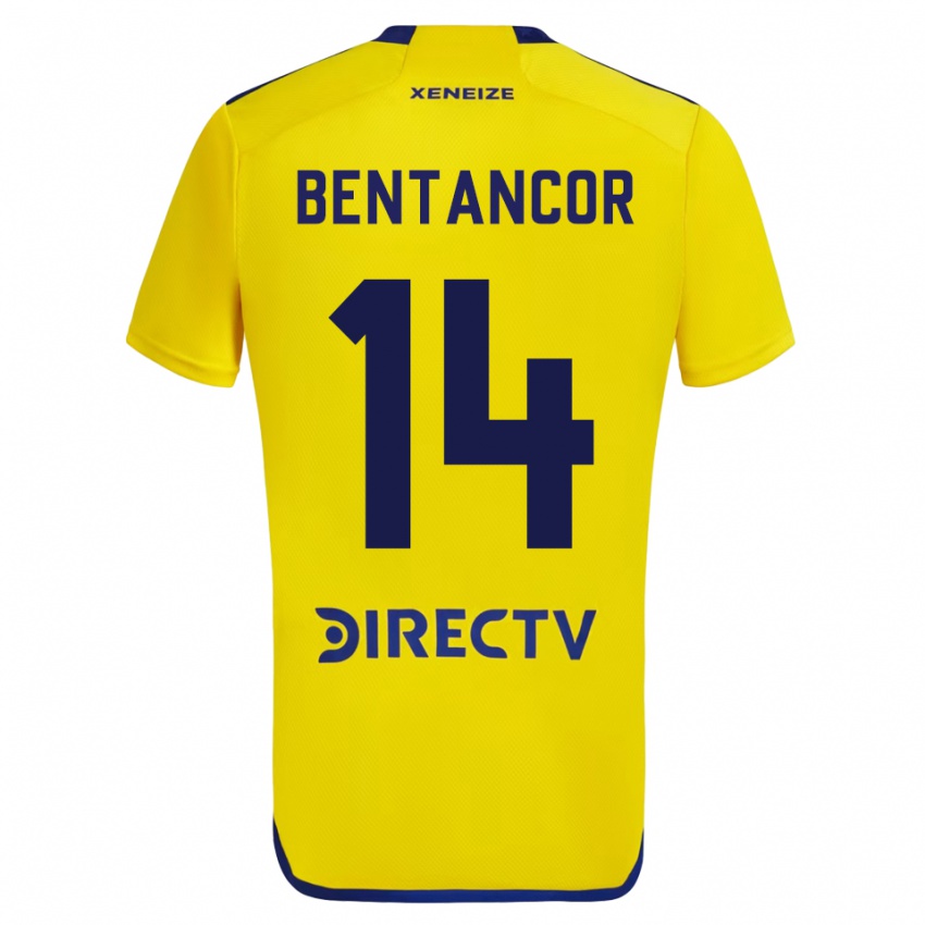 Niño Camiseta Thomás Bentancor #14 Amarillo 2ª Equipación 2023/24 La Camisa