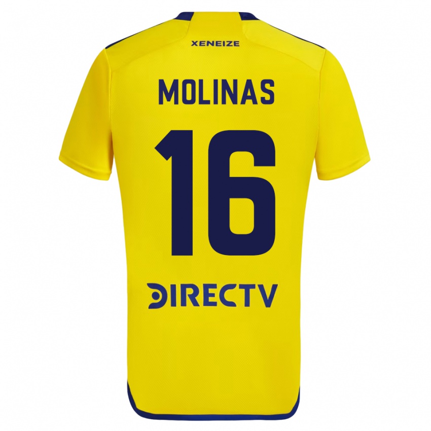Niño Camiseta Aaron Molinas #16 Amarillo 2ª Equipación 2023/24 La Camisa