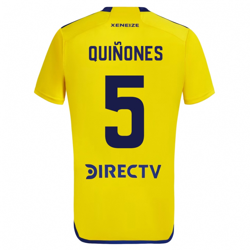 Niño Camiseta Florencia Quinones #5 Amarillo 2ª Equipación 2023/24 La Camisa