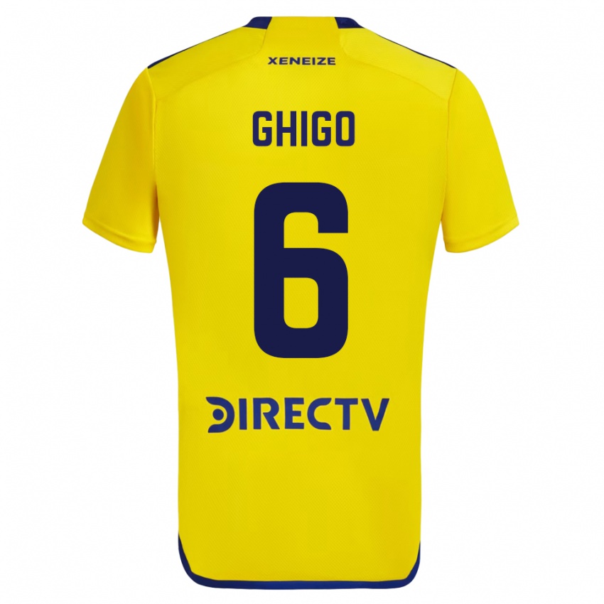 Niño Camiseta Cecilia Ghigo #6 Amarillo 2ª Equipación 2023/24 La Camisa