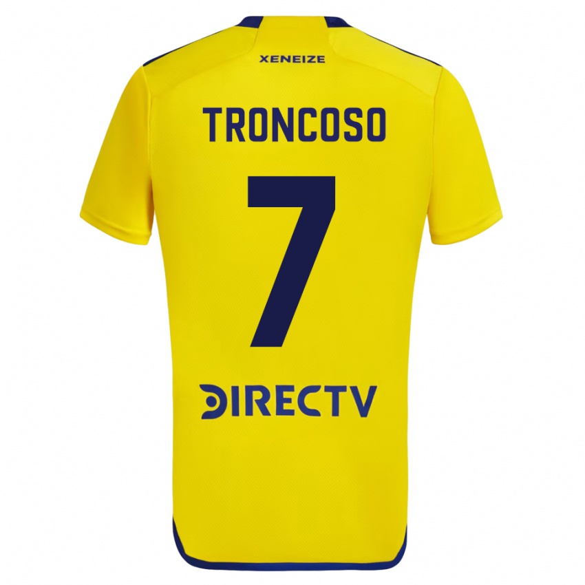 Niño Camiseta Carolina Troncoso #7 Amarillo 2ª Equipación 2023/24 La Camisa