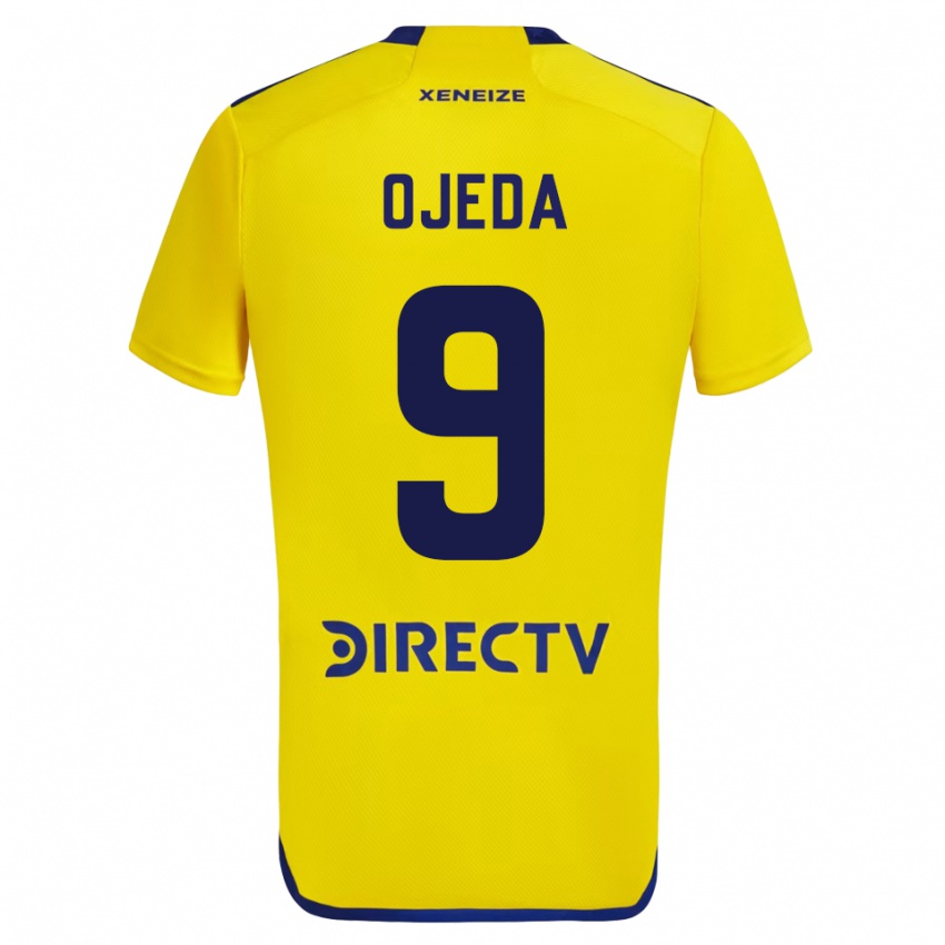 Niño Camiseta Andrea Ojeda #9 Amarillo 2ª Equipación 2023/24 La Camisa