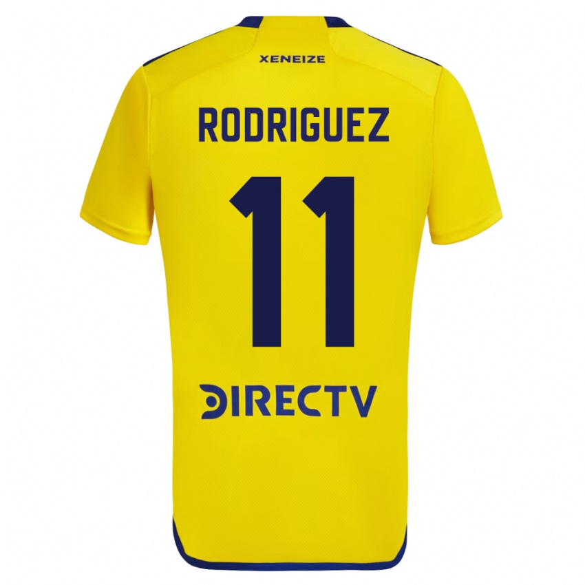Niño Camiseta Yamila Rodriguez #11 Amarillo 2ª Equipación 2023/24 La Camisa