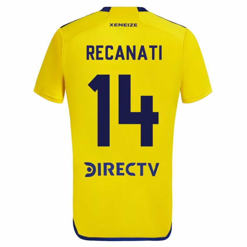 Niño Camiseta Bianca Recanati #14 Amarillo 2ª Equipación 2023/24 La Camisa