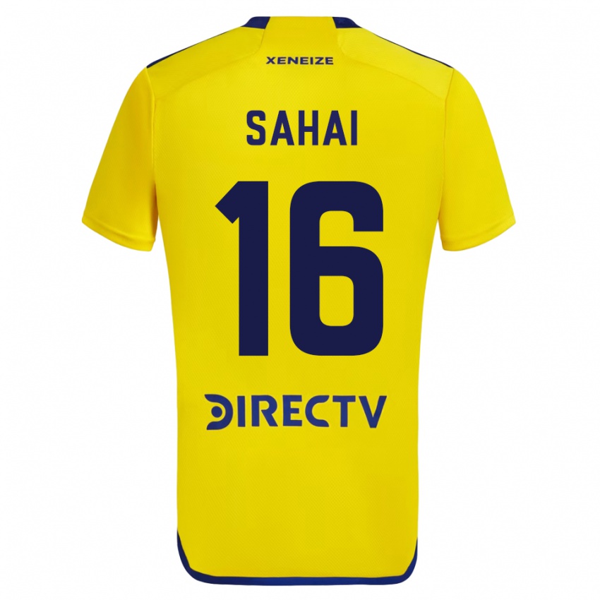 Niño Camiseta Veer Sahai #16 Amarillo 2ª Equipación 2023/24 La Camisa