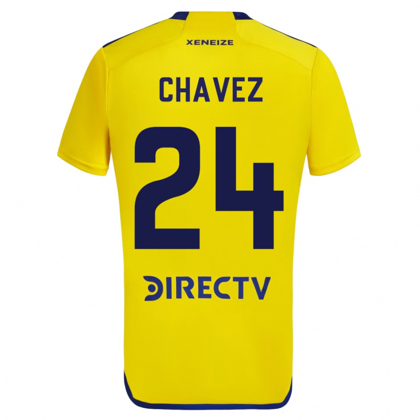 Niño Camiseta Gabriela Chavez #24 Amarillo 2ª Equipación 2023/24 La Camisa