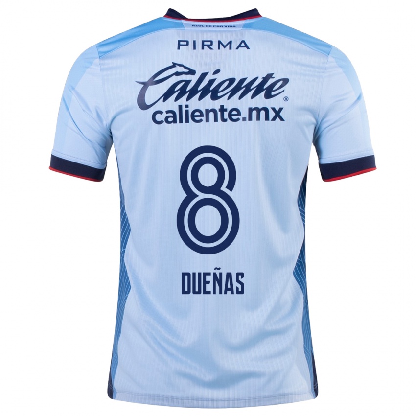 Niño Camiseta Jesus Duenas #8 Cielo Azul 2ª Equipación 2023/24 La Camisa