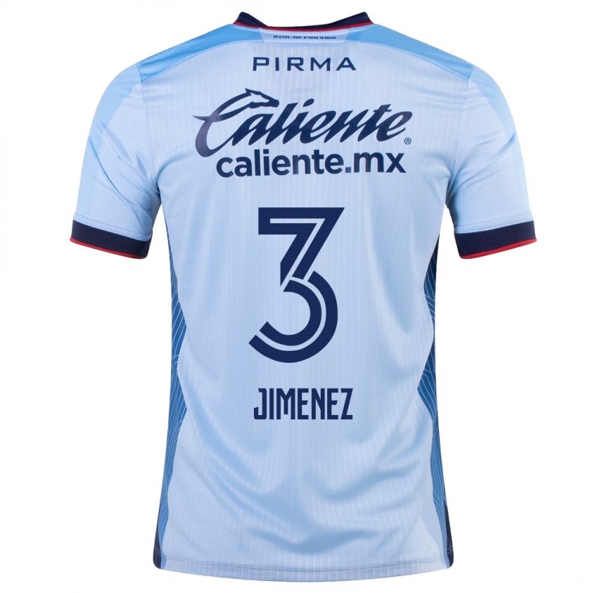 Niño Camiseta Jaiber Jimenez #3 Cielo Azul 2ª Equipación 2023/24 La Camisa