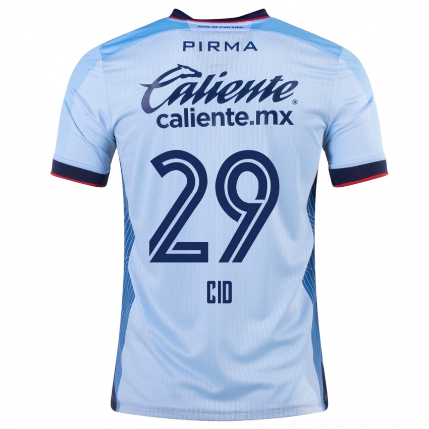 Niño Camiseta Claudia Cid #29 Cielo Azul 2ª Equipación 2023/24 La Camisa