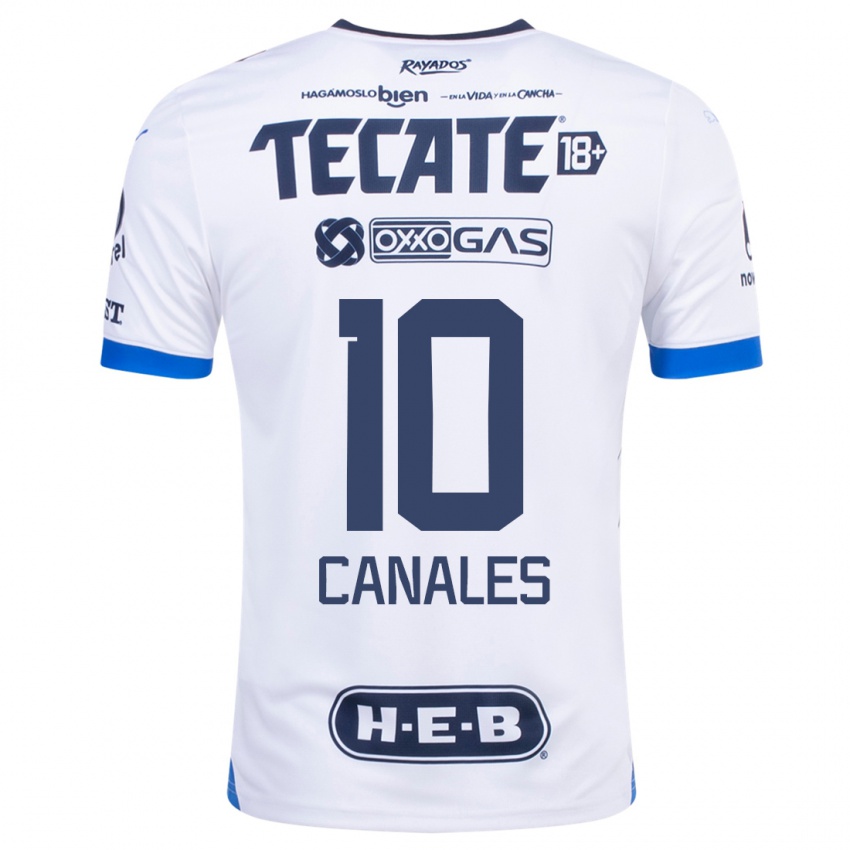 Niño Camiseta Sergio Canales #10 Blanco 2ª Equipación 2023/24 La Camisa