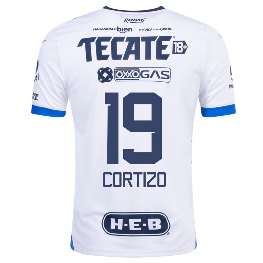 Niño Camiseta Jordi Cortizo #19 Blanco 2ª Equipación 2023/24 La Camisa