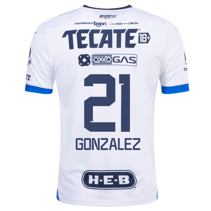 Niño Camiseta Arturo González #21 Blanco 2ª Equipación 2023/24 La Camisa