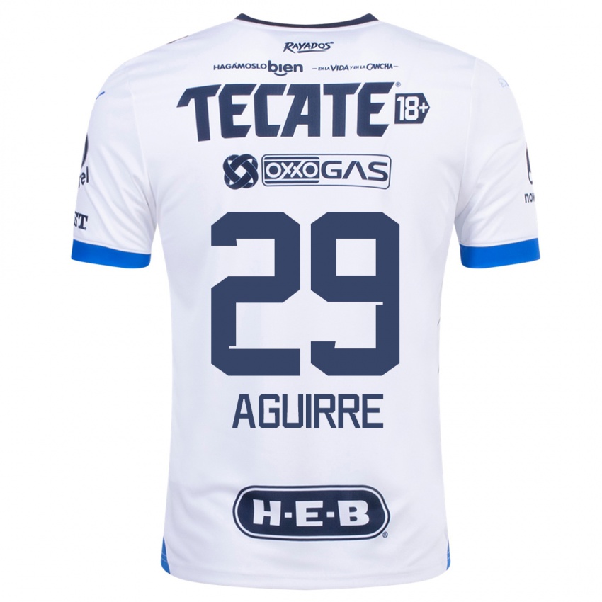 Niño Camiseta Rodrigo Aguirre #29 Blanco 2ª Equipación 2023/24 La Camisa