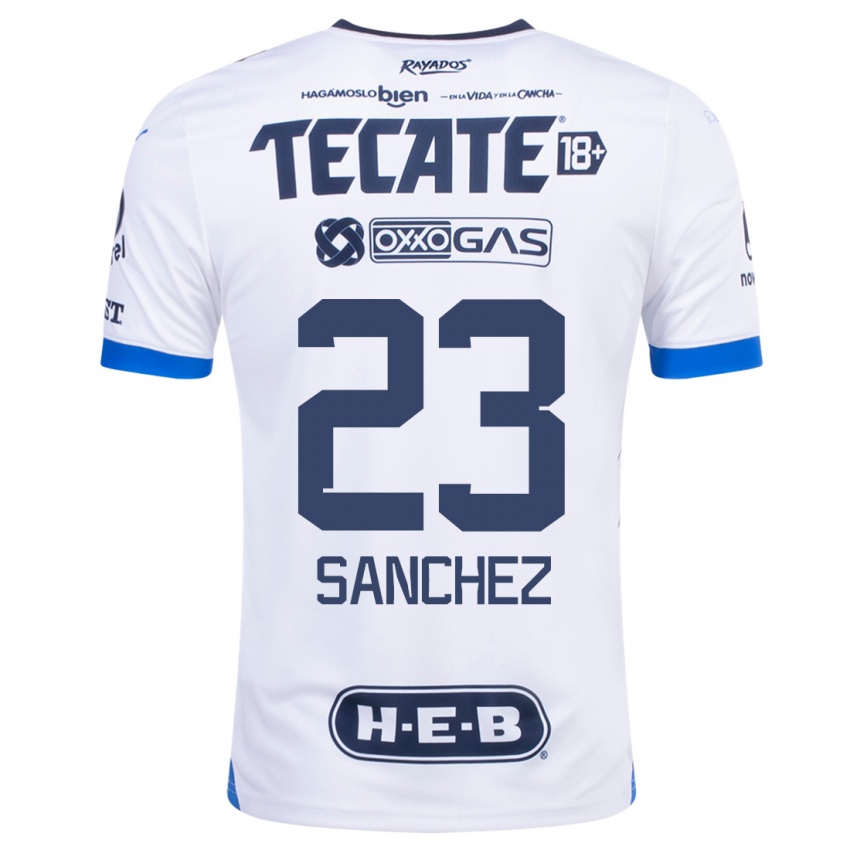 Niño Camiseta Gustavo Sanchez #23 Blanco 2ª Equipación 2023/24 La Camisa