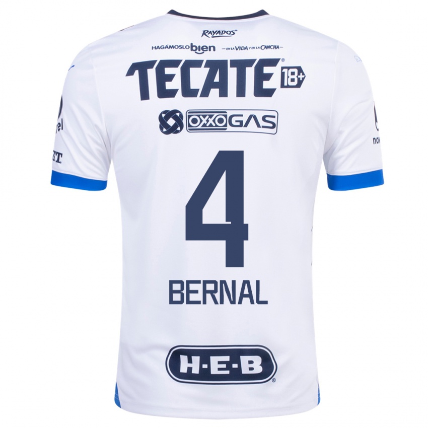 Niño Camiseta Rebeca Bernal #4 Blanco 2ª Equipación 2023/24 La Camisa