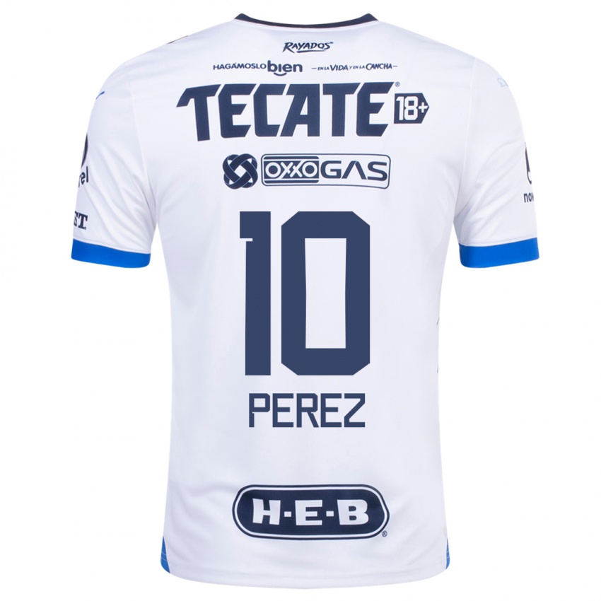 Niño Camiseta Nicole Perez #10 Blanco 2ª Equipación 2023/24 La Camisa