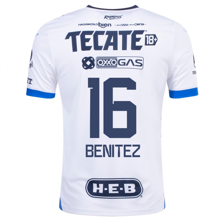 Niño Camiseta Xanic Benitez #16 Blanco 2ª Equipación 2023/24 La Camisa