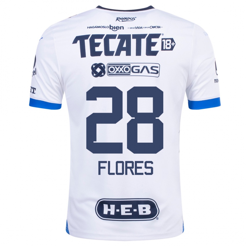 Niño Camiseta Silvana Flores #28 Blanco 2ª Equipación 2023/24 La Camisa