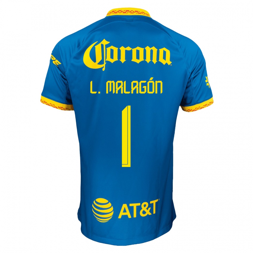 Niño Camiseta Luis Malagón #1 Azul 2ª Equipación 2023/24 La Camisa