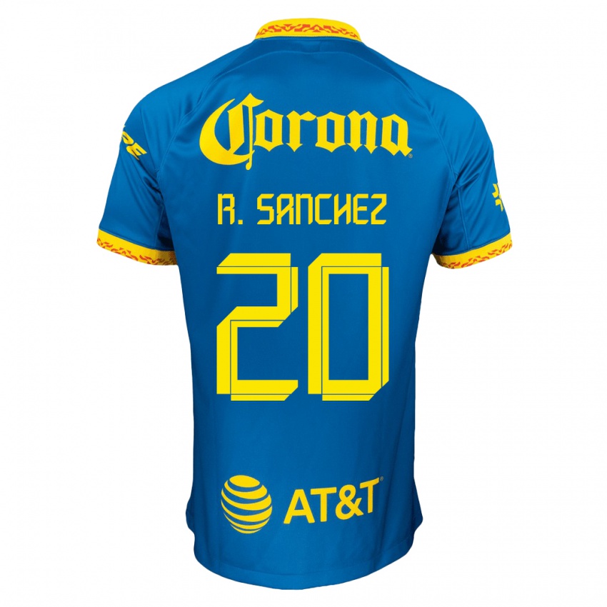 Niño Camiseta Richard Sanchez #20 Azul 2ª Equipación 2023/24 La Camisa