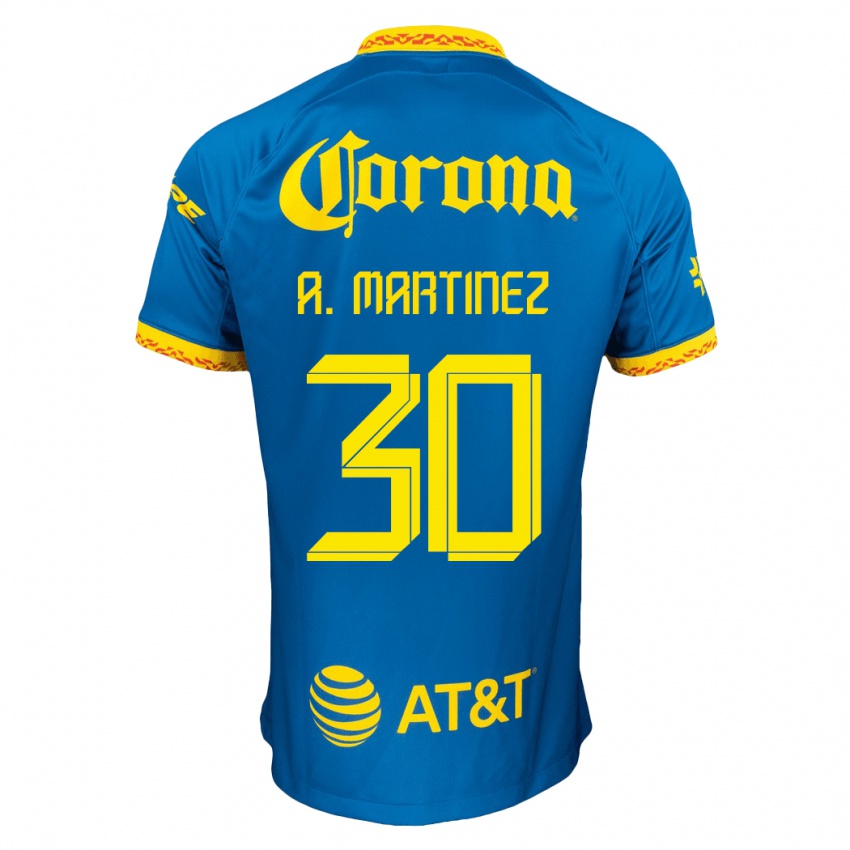 Niño Camiseta Arturo Martínez #30 Azul 2ª Equipación 2023/24 La Camisa
