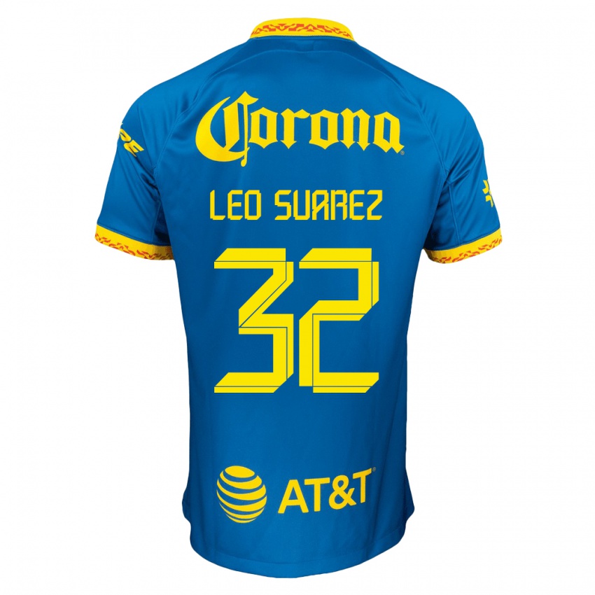 Niño Camiseta Leo Suarez #32 Azul 2ª Equipación 2023/24 La Camisa