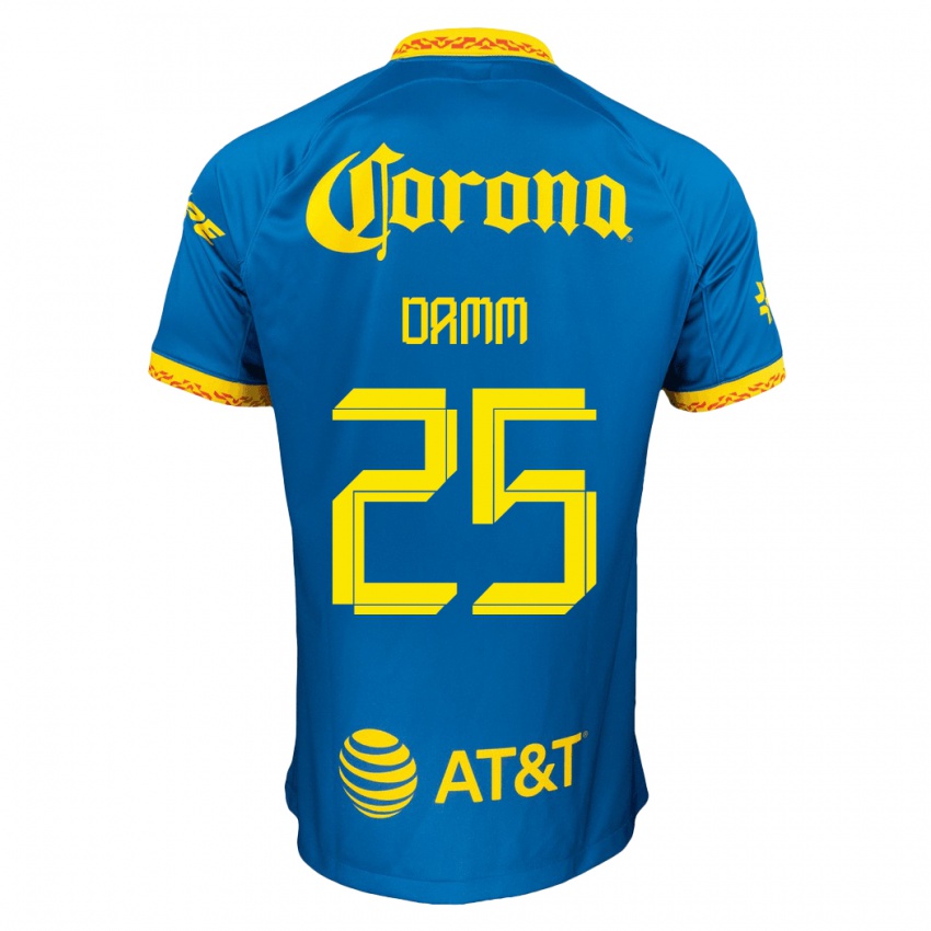 Niño Camiseta Jurgen Damm #25 Azul 2ª Equipación 2023/24 La Camisa