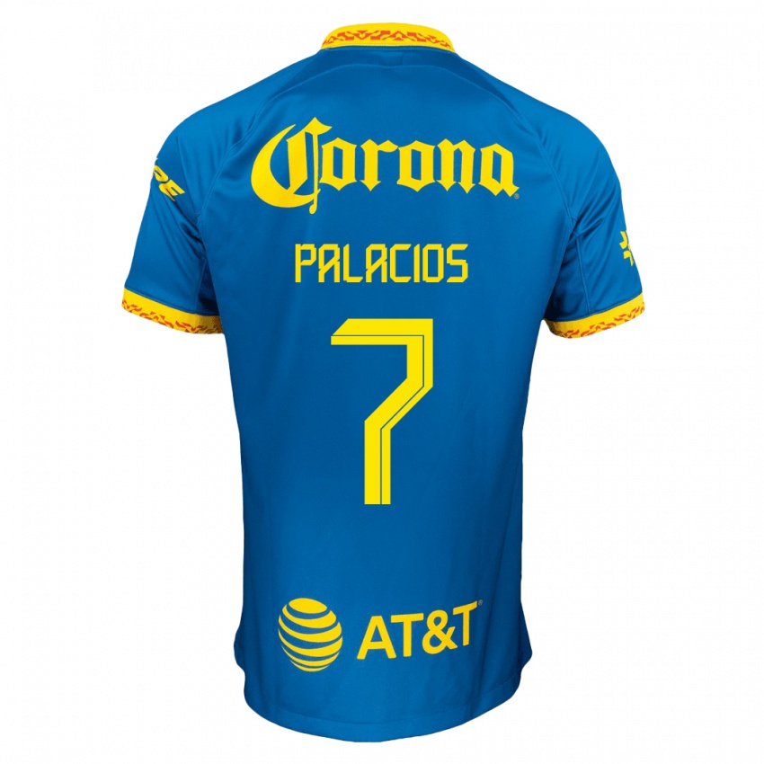 Niño Camiseta Kiana Palacios #7 Azul 2ª Equipación 2023/24 La Camisa