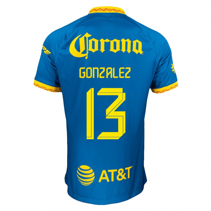 Niño Camiseta Eva Gonzalez #13 Azul 2ª Equipación 2023/24 La Camisa