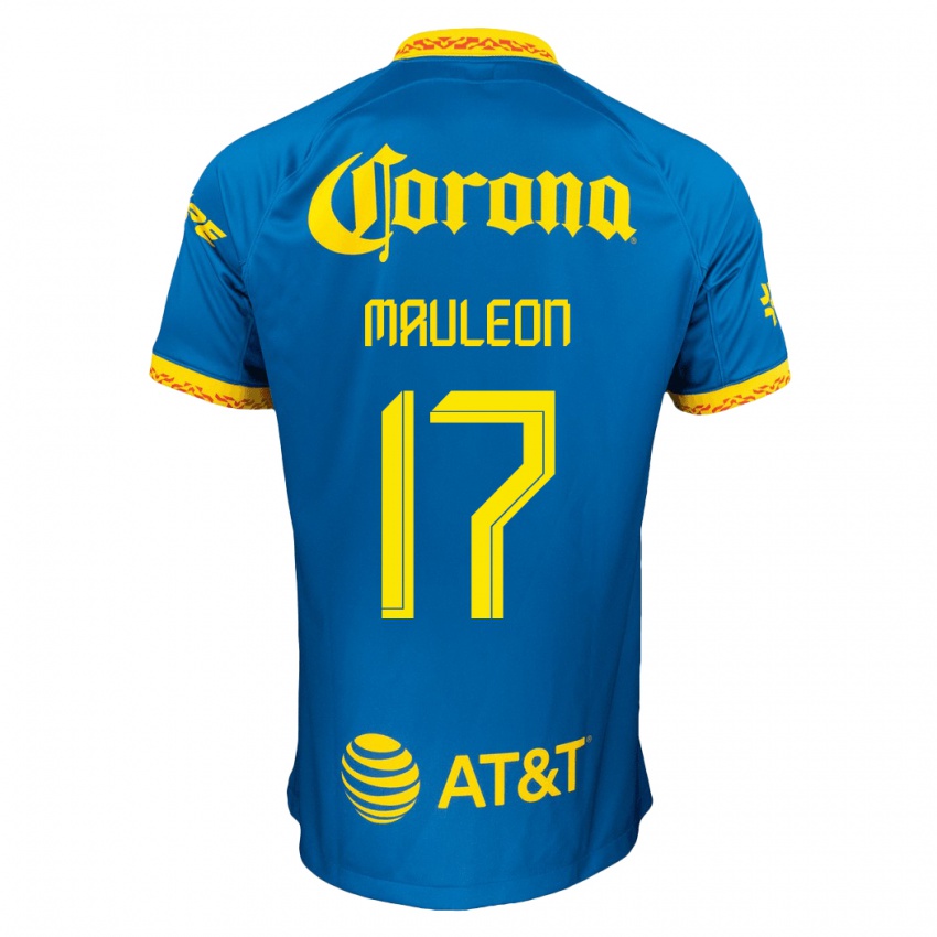 Niño Camiseta Natalia Mauleon #17 Azul 2ª Equipación 2023/24 La Camisa