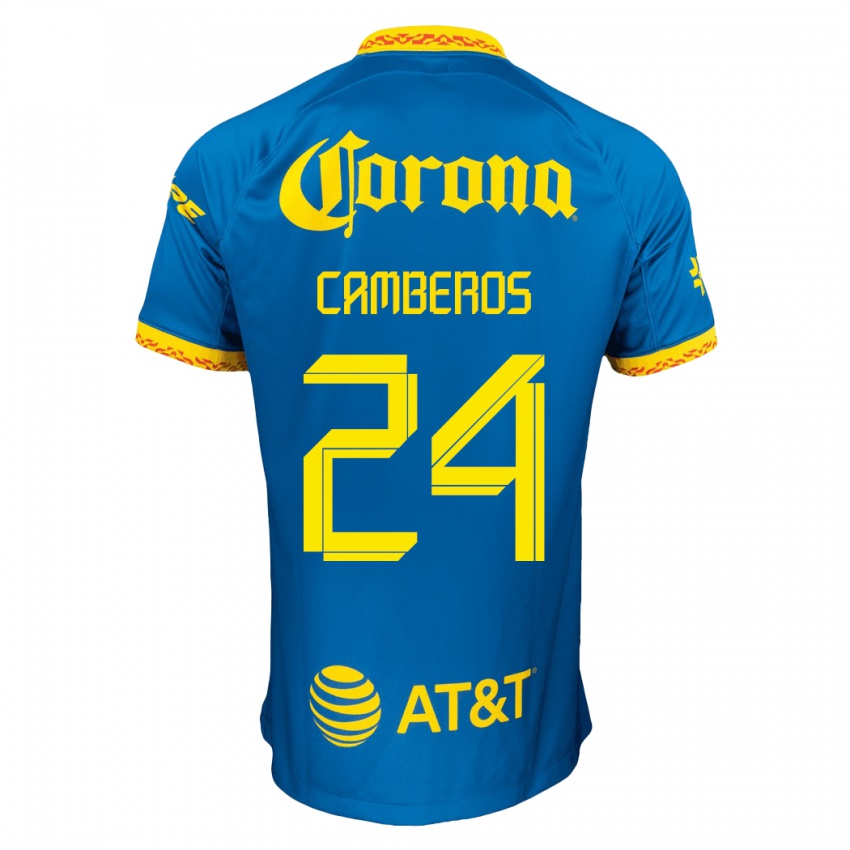 Niño Camiseta Scarlett Camberos #24 Azul 2ª Equipación 2023/24 La Camisa