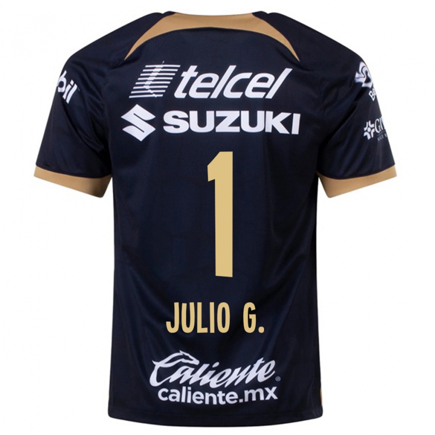 Niño Camiseta Julio González #1 Azul Oscuro 2ª Equipación 2023/24 La Camisa