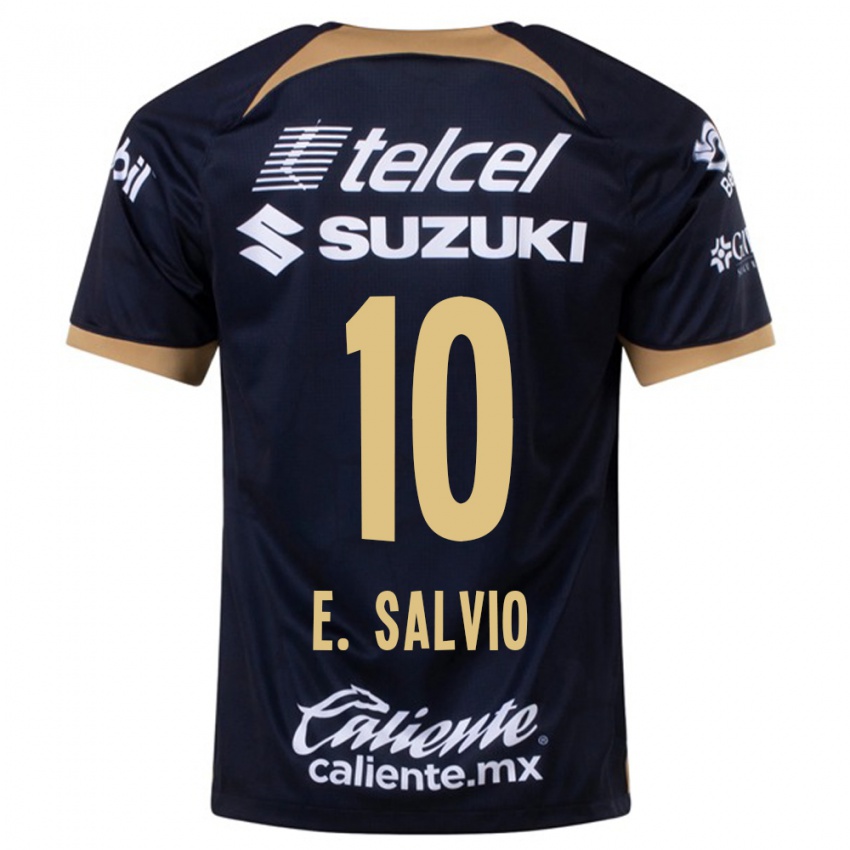 Niño Camiseta Eduardo Salvio #10 Azul Oscuro 2ª Equipación 2023/24 La Camisa