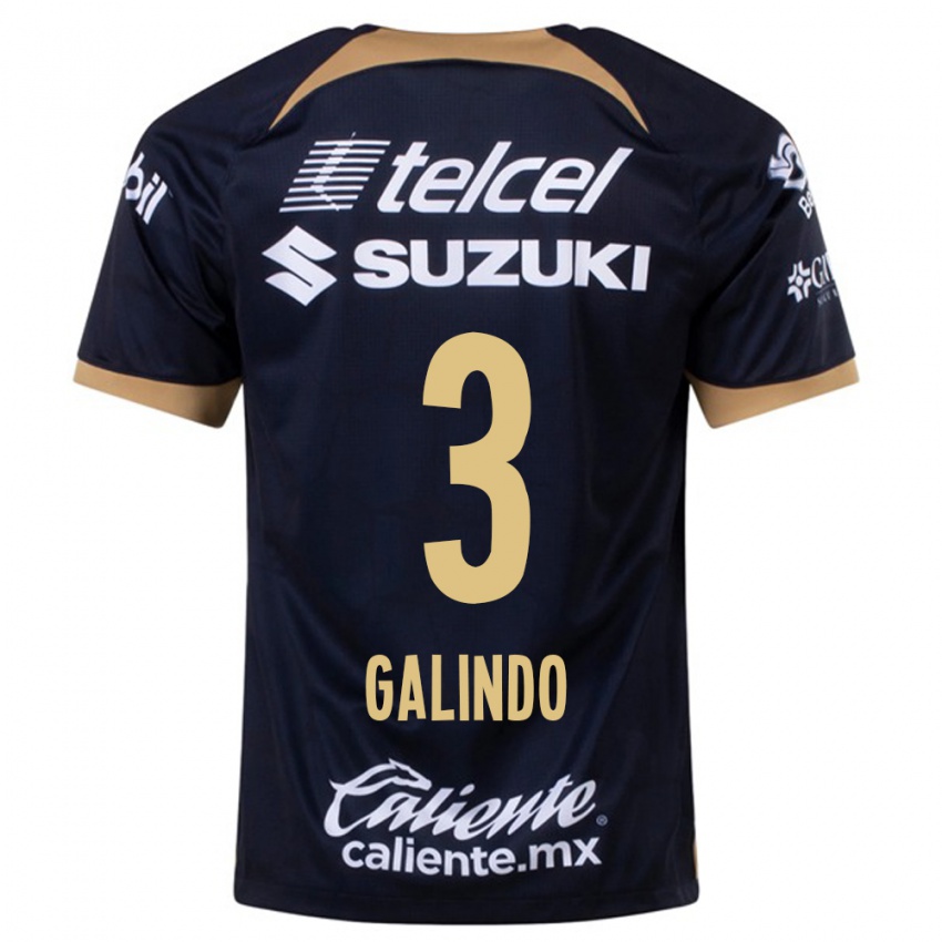 Niño Camiseta Ricardo Galindo #3 Azul Oscuro 2ª Equipación 2023/24 La Camisa
