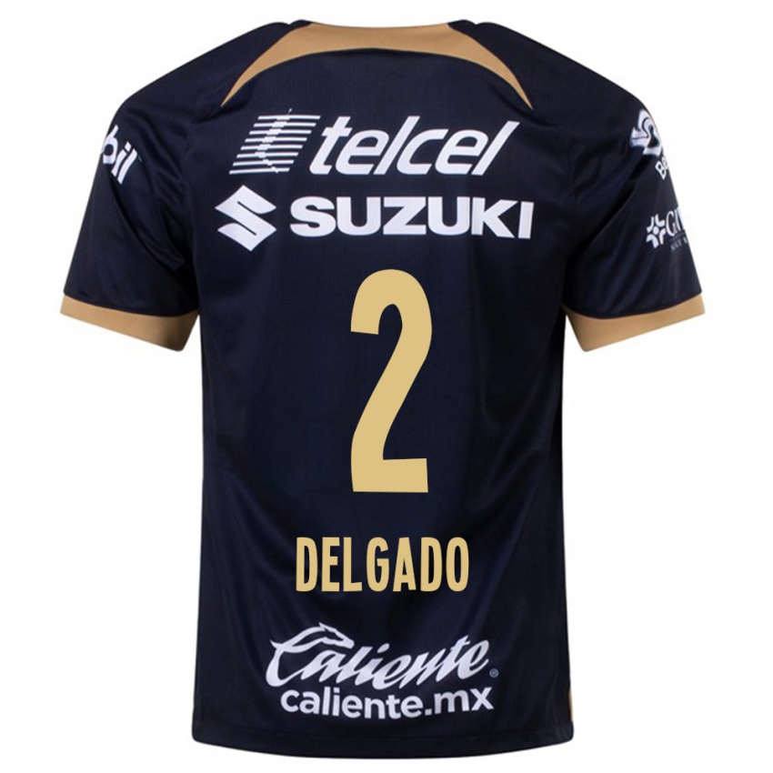 Niño Camiseta Dirce Delgado #2 Azul Oscuro 2ª Equipación 2023/24 La Camisa