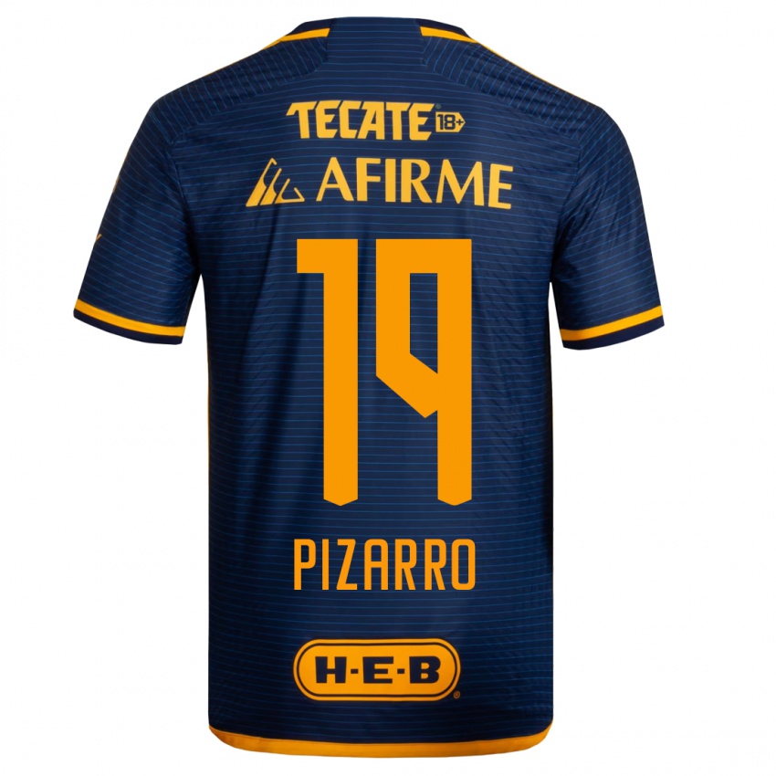 Niño Camiseta Guido Pizarro #19 Azul Oscuro 2ª Equipación 2023/24 La Camisa