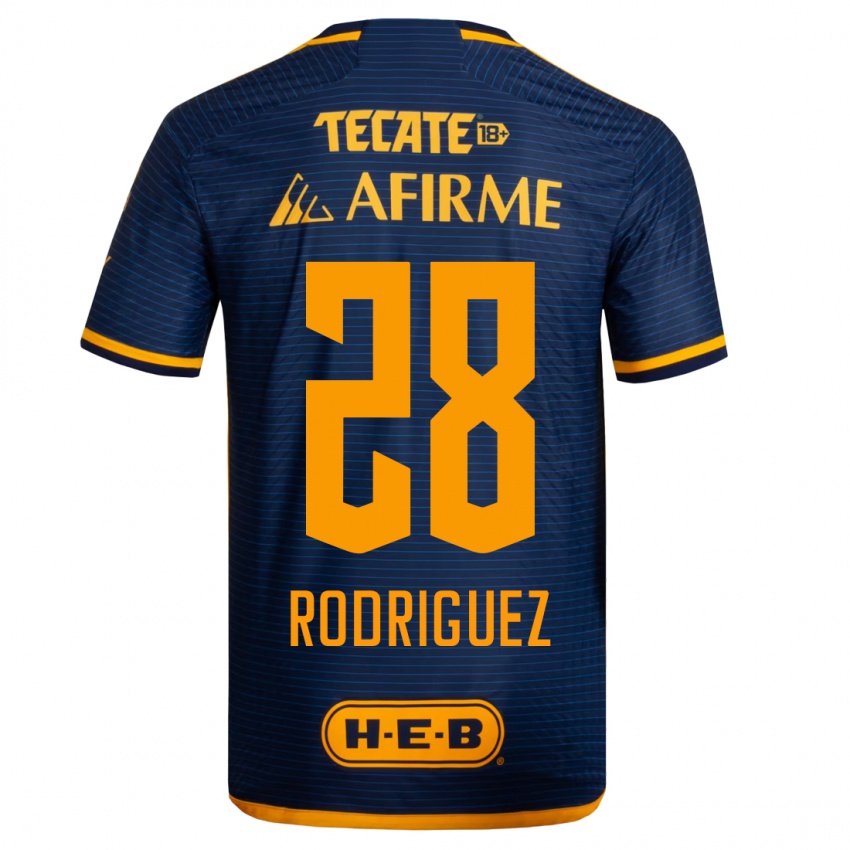Niño Camiseta Luis Rodriguez #28 Azul Oscuro 2ª Equipación 2023/24 La Camisa