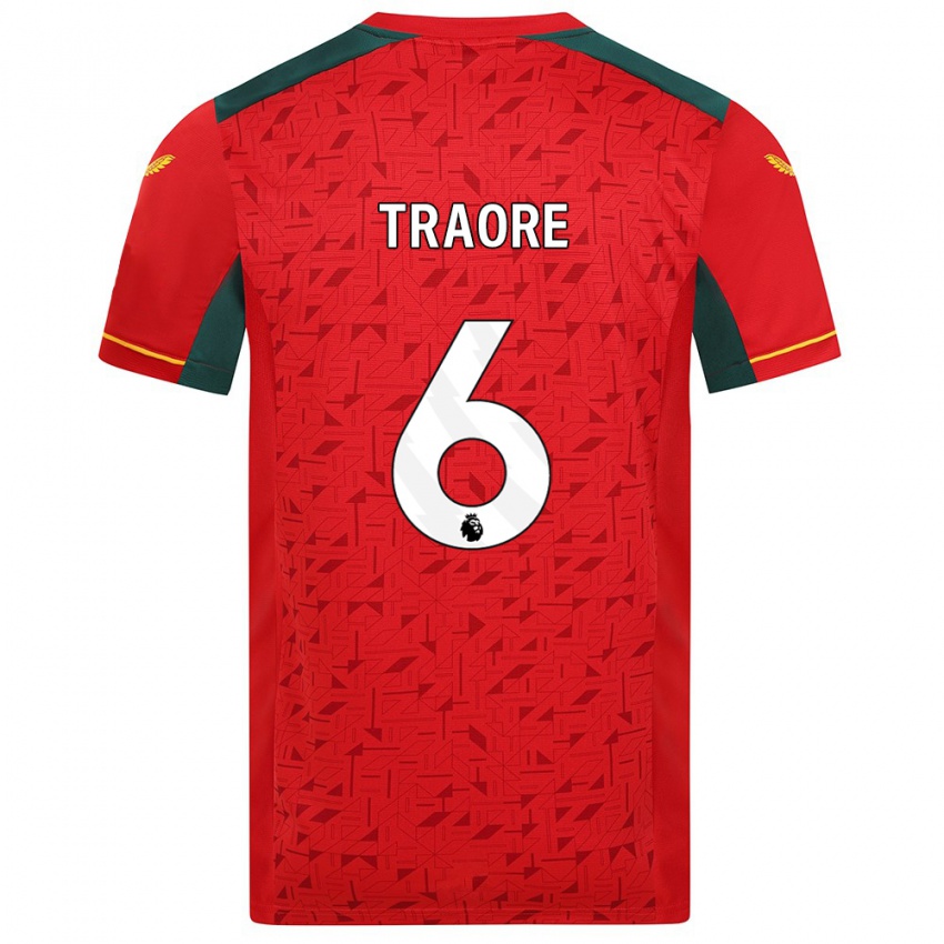 Hombre Camiseta Boubacar Traoré #6 Rojo 2ª Equipación 2023/24 La Camisa